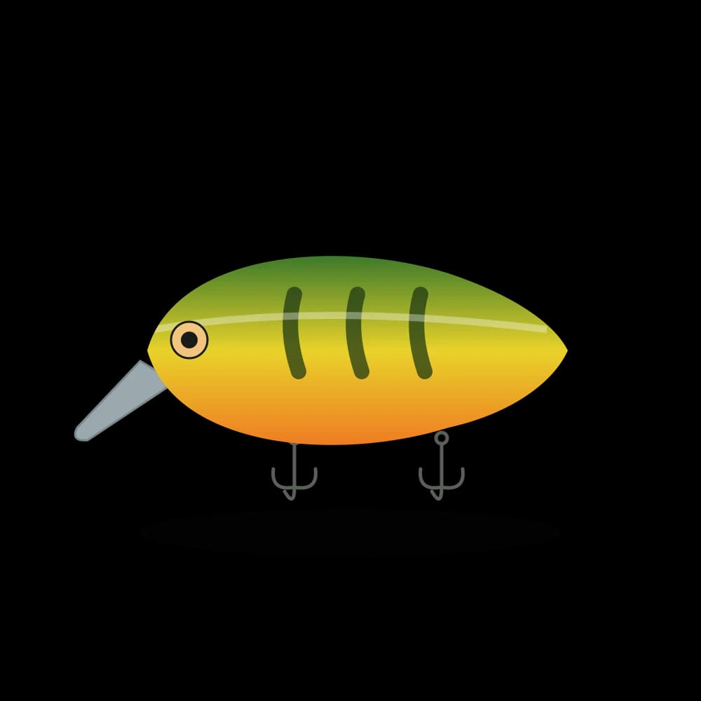 Ilustração: Isca Rapala Shad Rap